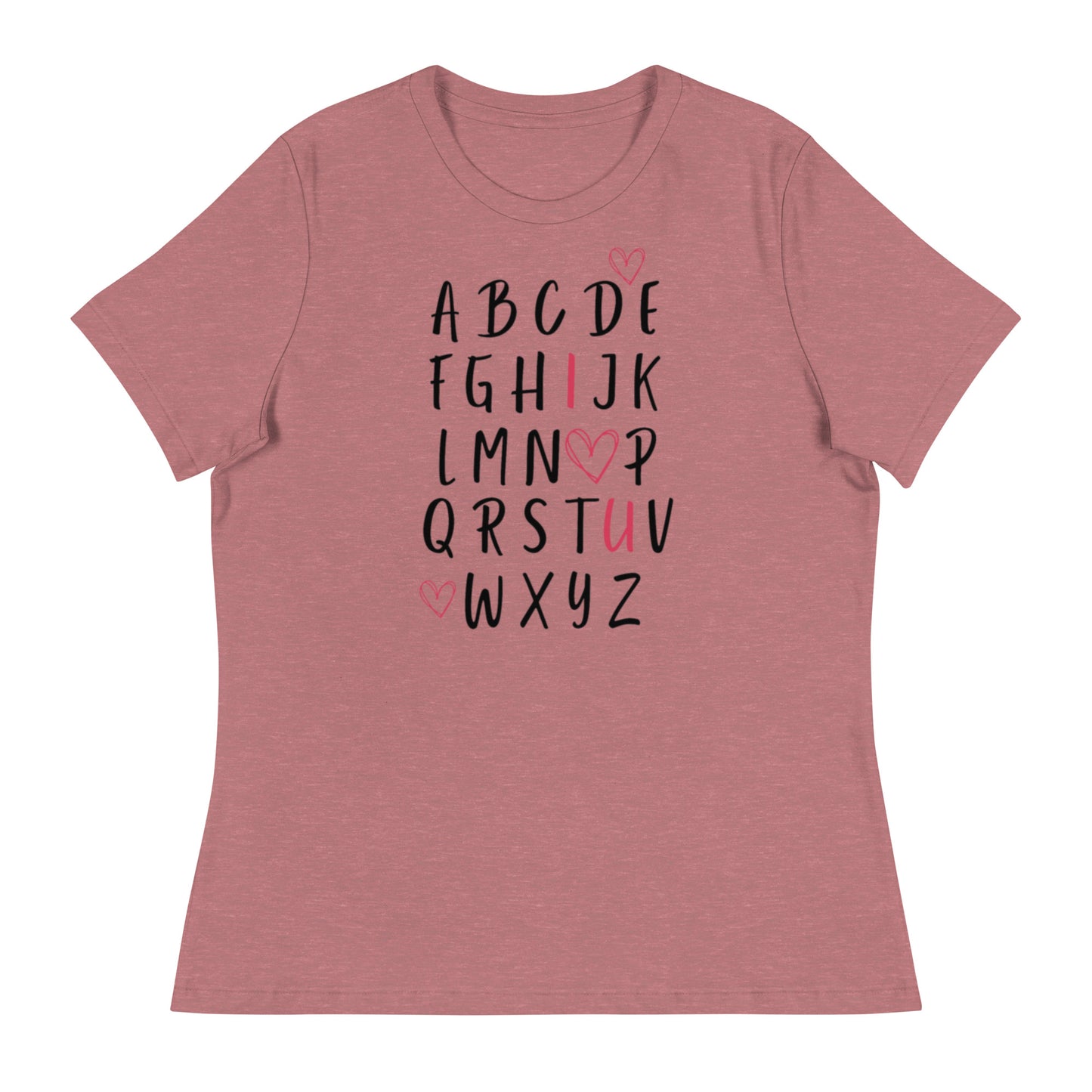 I Heart U Alphabet T-Shirt