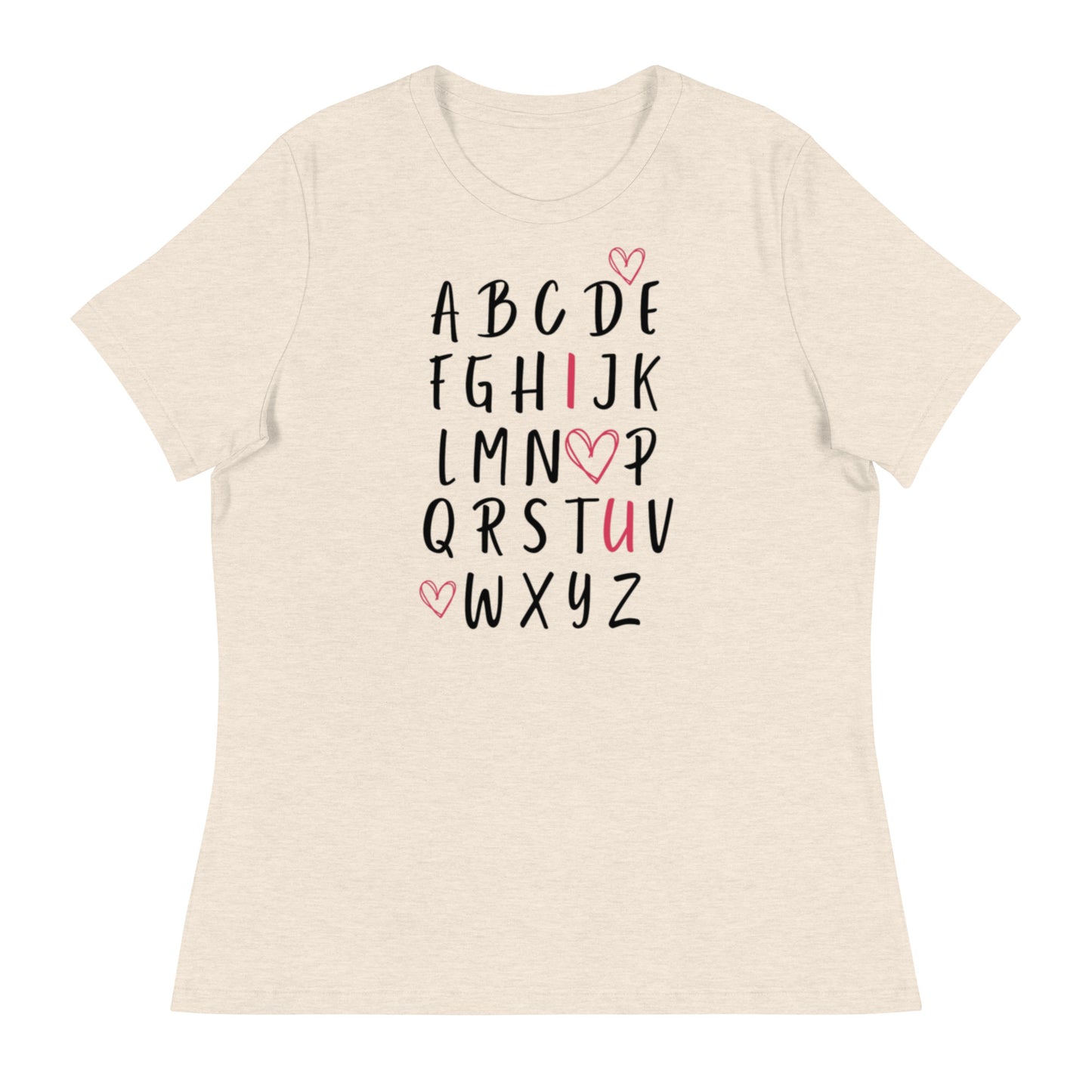 I Heart U Alphabet T-Shirt