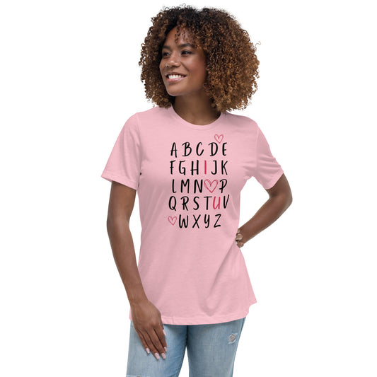 I Heart U Alphabet T-Shirt